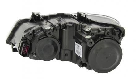 Far dreapta (H7/PY21W/W5W, electric, cu motoras, fundal negru/insertii crom, fundal portocaliu) VW POLO 2009-2014 [1]