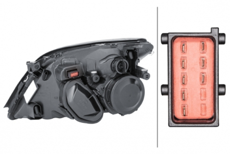 Far dreapta H7/PY21W/W5W, electric, interior argintiu OPEL SIGNUM, VECTRA C, VECTRA C GTS [1]