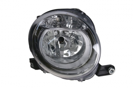 Far dreapta (H7, reglaj electric, cu motoras, fundal cromat) ABARTH 500 / 595 / 695, 500C / 595C / 695C FIAT 500, 500 C [0]
