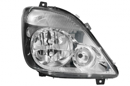 Iluminat auto - Far dreapta (H7, reglaj electric, cu motoras, fundal cromat) MERCEDES SPRINTER 3,5-T (906), SPRINTER 3-T (906), SPRINTER 4,6-T (906), SPRINTER 5-T (906)