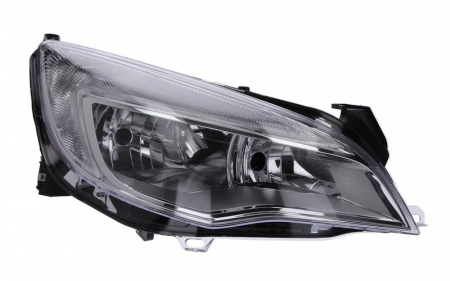 Iluminat auto - Far dreapta (H7, reglaj electric, cu motoras, fundal cromat) OPEL ASTRA 2009-2012