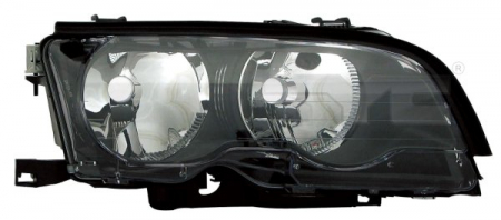 Far dreapta (H7, reglaj electric, cu motoras, fundal negru) BMW Seria 3 (E46)
