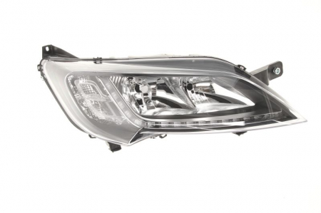 Iluminat auto - Far dreapta (H7, reglaj electric, cu motoras, fundal negru, fundal portocaliu) CITROEN JUMPER FIAT DUCATO PEUGEOT BOXER dupa 2014