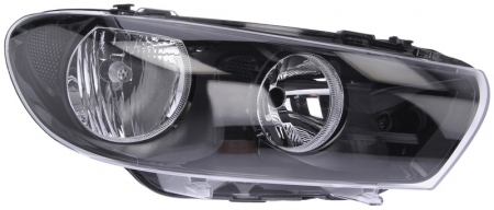 Far dreapta (H7, reglaj electric, cu motoras, fundal negru) VW SCIROCCO 2008-2014 [0]