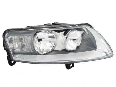 Iluminat auto - Far dreapta (H7, reglaj electric, fundal cromat) AUDI A6 2004-2011
