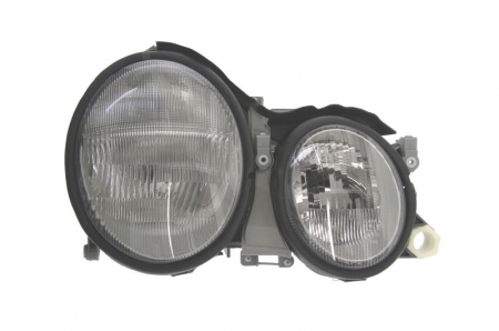 Iluminat auto - Far dreapta (H7, reglaj electric, fundal cromat, fundal transparent) MERCEDES Clasa CLK 1997-2002