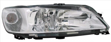 Piese Auto - Far dreapta (H7, reglaj electric, fundal cromat) PEUGEOT 306