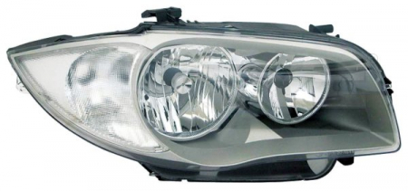 Far dreapta (H7, reglaj electric, fundal negru/insertii crom) BMW Seria 1 2003-2007 Iluminat auto - Far dreapta (H7, reglaj electric, fundal negru/insertii crom) BMW Seria 1 2003-2007