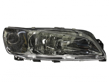 Piese Auto - Far dreapta (H7, reglaj electric, fundal negru/insertii crom) PEUGEOT 306 1993-2002