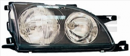 Faruri - Far dreapta (H7, reglaj electric, fundal negru/insertii crom) TOYOTA AVENSIS