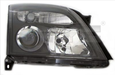 Faruri - Far dreapta (H7, reglaj electric, fundal negru) OPEL SIGNUM, VECTRA 2002-2005