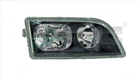 Far dreapta (H7, reglaj electric, fundal negru) VOLVO S40, V40 2000-2004