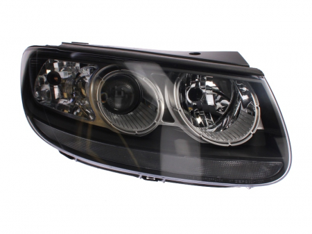 Far dreapta (H7, reglaj electric, manual, fundal cromat, fundal transparent) HYUNDAI SANTA FE 2006-2009 [0]