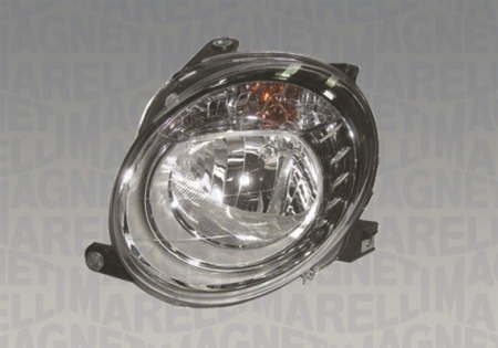 Far Stanga H7/WY21W, electric, cu motor, halogen, interior cromat potrivit ABARTH 500 / 595 / 695, 500C / 595C / 695C; FIAT 500, 500 C [1]