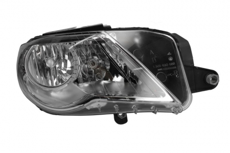 Faruri - Far Dreapta potrivit VW PASSAT B6 pana in 2012 (halogen, 3*H7/W5W, electric, cu motor, culoare insert: cromat)