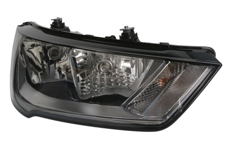 Far Dreapta (halogen, H15/H7, electric, cu motor, culoare semnalizator: portocaliu) potrivit AUDI A1 potrivit AUDI 05.10-06.18 [0]
