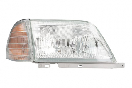 Faruri - Far Dreapta potrivit MERCEDES SL (R129) pana in 2001 (halogen, H4/PY21W, pneumatic, fara motoras, culoare insert: argintiu, culoare semnalizator: transparent)