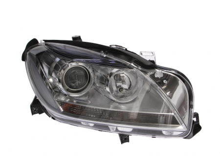 Faruri - Far Dreapta potrivit MERCEDES M (W166) (halogen, H7/H7/W5W, electric, cu motor, bec, culoare semnalizator: portocaliu)