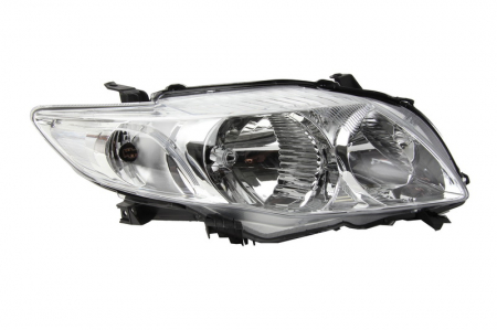 Far dreapta HB3/HB4, electric, interior argintiu, semnalizator transparent TOYOTA COROLLA Sedan E15 intre 2006-2010