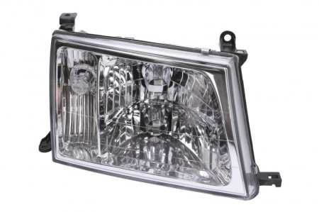 Faruri - Far Dreapta potrivit TOYOTA LAND CRUISER 100 pana in 2004 (HB3/HB4, mecanic, fara motoras, culoare insert: cromat)