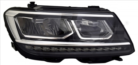 Faruri - Far dreapta potrivit VW TIGUAN II 2016-2019 (LED, LED, electric, cu motor)