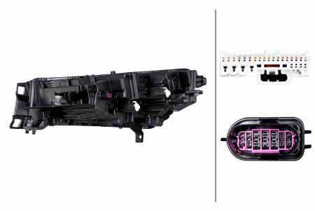 Far dreapta potrivit SKODA ENYAQ iV, Coupe / SUV dupa 2020 (LED/PY21W, cu motor) [3]