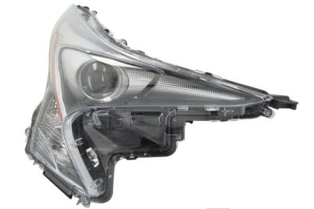 Faruri - Far Dreapta potrivit TOYOTA PRIUS (LED/WY21W, electric, cu motor, culoare insert: cromat, culoare semnalizator: transparent)