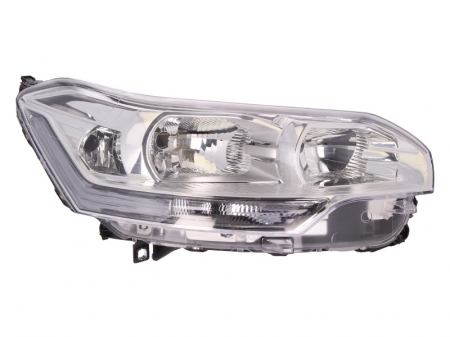 Far fata dreapta (2*H7/H1, electric, cu motor, culoare interior: cromat) potrivit CITROEN C5 II, C5 III [0]