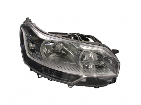 Far fata dreapta (2*H7/H1, electric, cu motor, culoare interior: cromat) potrivit CITROEN C5 II, C5 III [0]