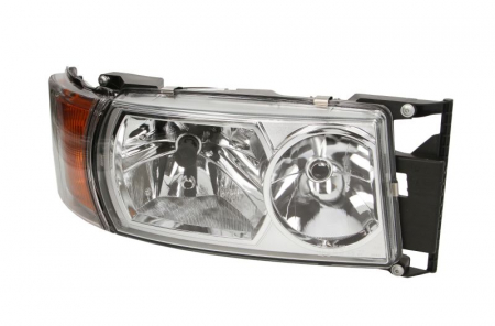 Iluminat auto - Far fata Dreapta (4*LED/D1R/H7/P21W/T4W, manual, cu indicator) potrivit SCANIA G I, P I, P,G,R,T, R I, T 01.03-