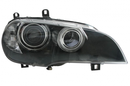 Faruri - Far fata Dreapta potrivit BMW X5 (E70) potrivit BMW 2007-2010 (bi-xenon, D1S/H8, automat, cu motor, nici un controler, culoare insert: negru)