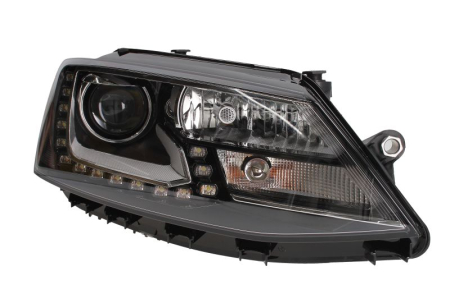 Iluminat auto - Far fata Dreapta (bi-xenon, D3S/H7/PY21W, electric, cu motor, bec) potrivit VW JETTA IV