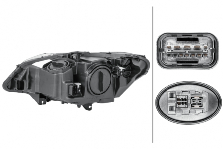 Far fata Dreapta potrivit BMW Z4 (E89) pana in 2013 (bi-xenon, D3S/H8/PY24W, cu motor, culoare insert: cromat) [3]