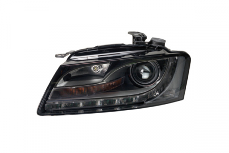 Far fata Dreapta potrivit AUDI A5 pana in 2011 (bi-xenon, D3S/W5W, electric, fara motoras, culoare semnalizator: transparent) [2]