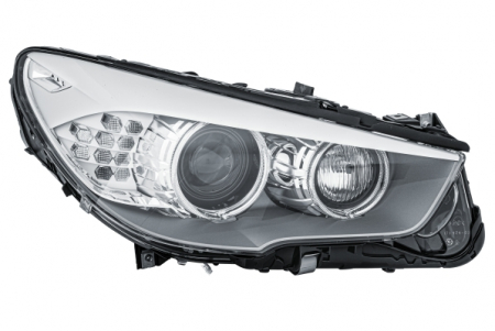 Faruri - Far fata Dreapta potrivit BMW 5 GRAN TURISMO (F07) (bi-xenon/halogen, D1S/H7/PY24W, electric, cu motor)