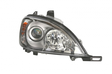 Faruri - Far fata Dreapta potrivit MERCEDES M (W163) pana in 2005 (bi-xenon/halogen, D2S/H7/PY21W/W5W, electric, cu motor, bec, culoare semnalizator: alb)