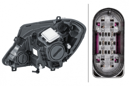 Far fata Dreapta potrivit MERCEDES SPRINTER 3,5-T (B906), SPRINTER 3-T (B906), SPRINTER 3-T (B910), SPRINTER 4,6-T (B906) (bi-xenon/LED, D3S/H7/LED/PY21W, electric, cu motor, bec) [3]