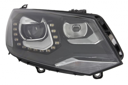 Faruri - Far fata Dreapta potrivit VW TOUAREG 2010-2014 (bi-xenon/LED, D3S/LED/WY21W, electric, cu motor)