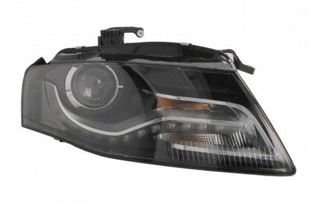 Faruri - Far fata Dreapta potrivit AUDI A4 ALLROAD B8, A4 B8 (bi-xenon/xenon, D3S/LED, electric, cu motor, culoare insert: negru)