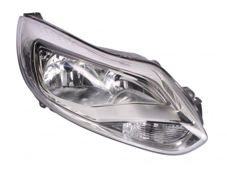 Far fata dreapta (H1/H7, electric, cu motor, culoare interior: cromat, culoare semnalizator: alb) potrivit FORD FOCUS III [0]