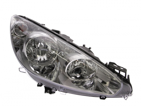 Far fata dreapta (H1/H7, electric, cu motor, culoare interior: cromat) potrivit PEUGEOT 308, 308 I, 308 II, RCZ [0]