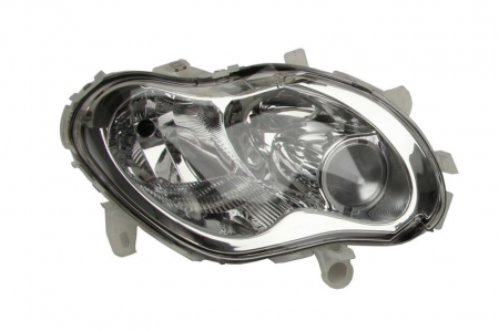 Far fata dreapta (H1/H7, electric, cu motor, culoare interior: cromat) potrivit SMART CABRIO, CITY-COUPE, FORTWO