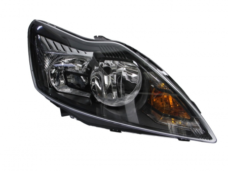 Far fata dreapta (H1/H7, electric, cu motor, culoare interior: negru, culoare semnalizator: galben) potrivit FORD FOCUS II, FOCUS II/KOMBI [0]