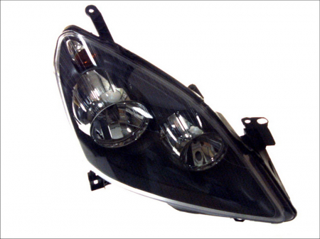 Far fata dreapta (H1/H7, electric, cu motor, culoare interior: negru, culoare semnalizator: galben) potrivit OPEL ZAFIRA B, ZAFIRA B/MINIVAN 01.05-