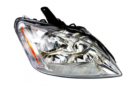 Far fata dreapta (H1/H7, electric, fara motoras, culoare interior: cromat, culoare semnalizator: galben) potrivit FORD FOCUS C-MAX