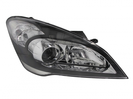 Faruri - Far fata dreapta potrivit KIA CEE'D (H1/H7, electric, fara motoras, culoare interior: cromat, culoare semnalizator: transparent)