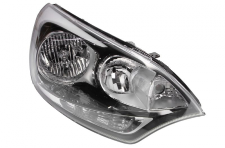 Faruri - Far fata Dreapta potrivit KIA RIO II, RIO III pana in 2016 (H1/H7/P21/PY21W, electric, mecanic, fara motoras, culoare insert: negru)