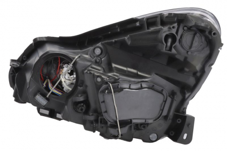 Far fata Dreapta potrivit OPEL CORSA D, CORSA D/HATCHBACK (H1/H7/PY24W/W21, electric, cu motor, culoare insert: negru, culoare semnalizator: alb) [1]