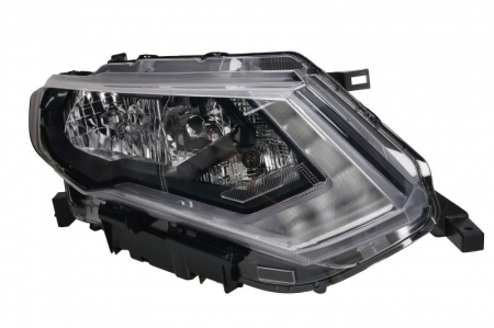 Far fata Dreapta potrivit NISSAN X-TRAIL III pana in 2017 (H11/H9/LED, electric, cu motor) [0]