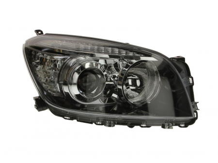 Far fata dreapta (H11/HB3/W5W, electric, fara motoras, culoare interior: negru, culoare semnalizator: alb) potrivit TOYOTA RAV 4 III [0]